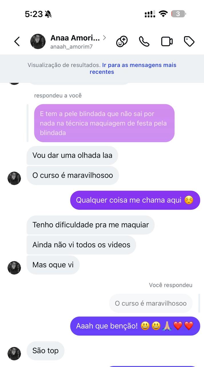 Depoimento de aluna